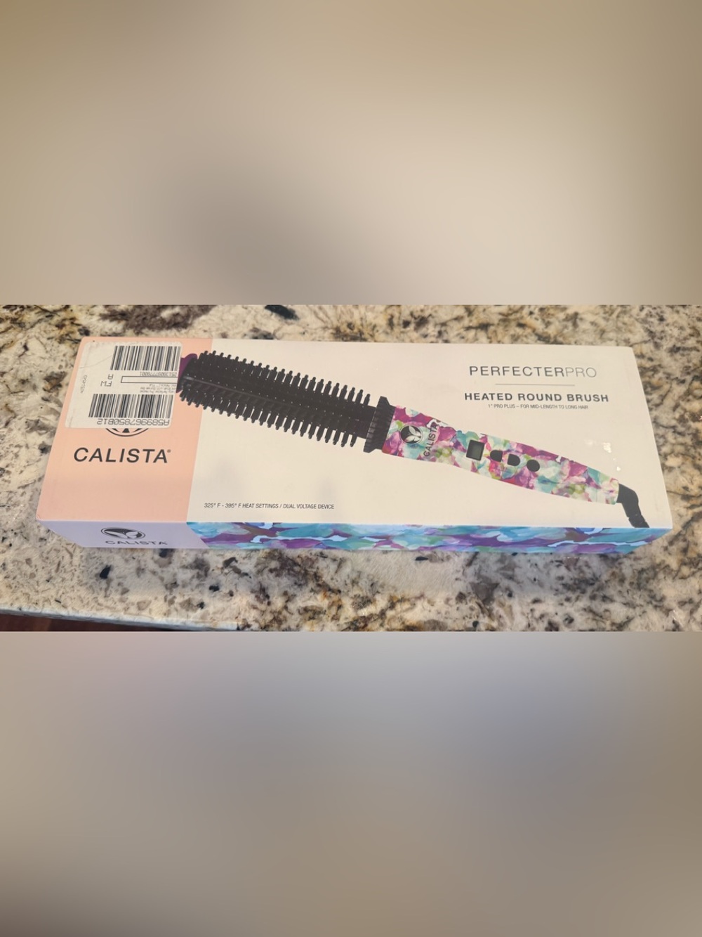 Calista Pink Floral Heated Round Brush for Women 1” pro plus. - Picture 2 of 4